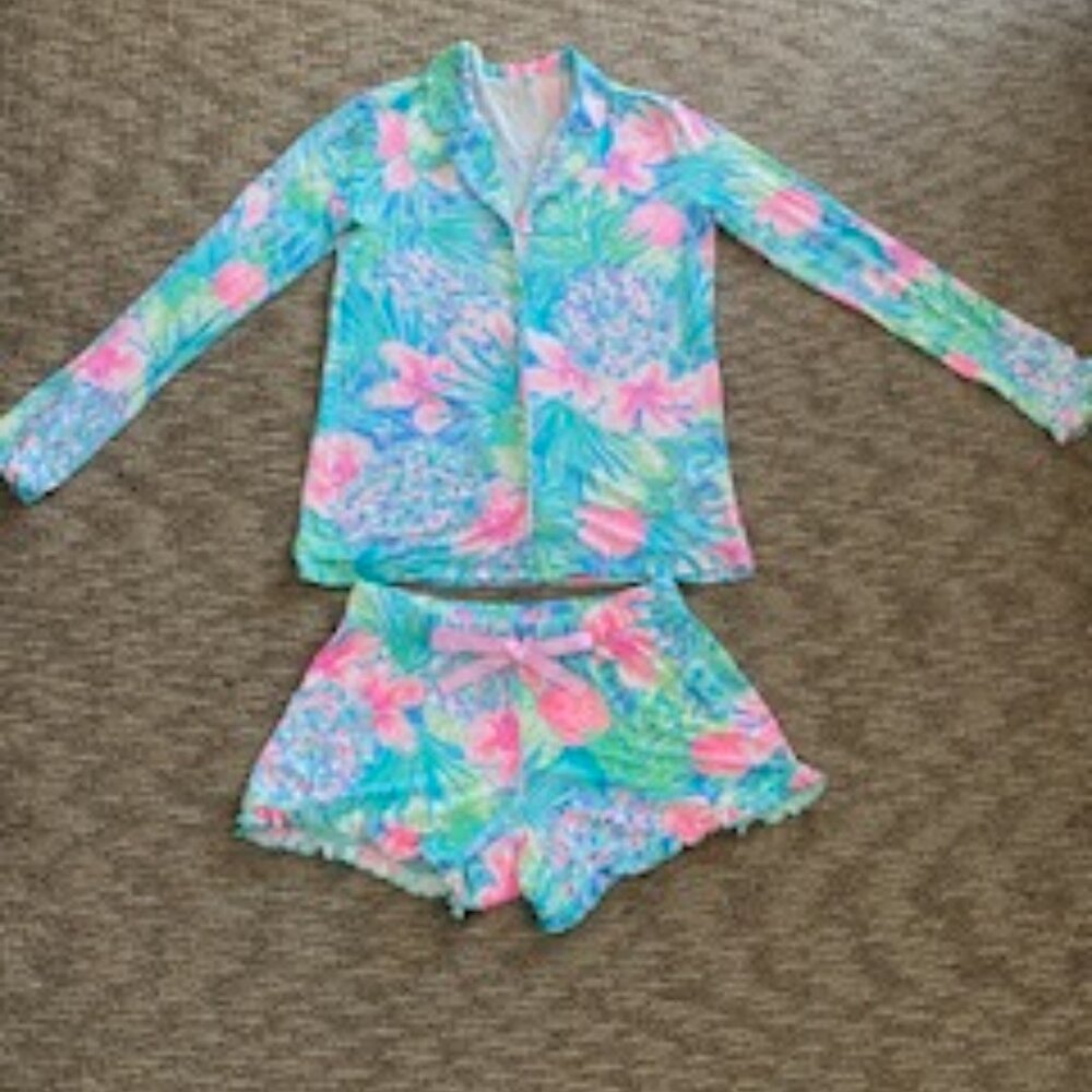 Lilly Pulitzer Floral Pajamas XS